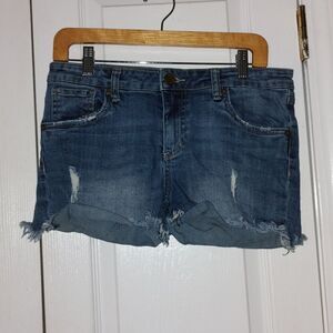 Kut from the Kloth distressed jean denim shorts  Sz 8